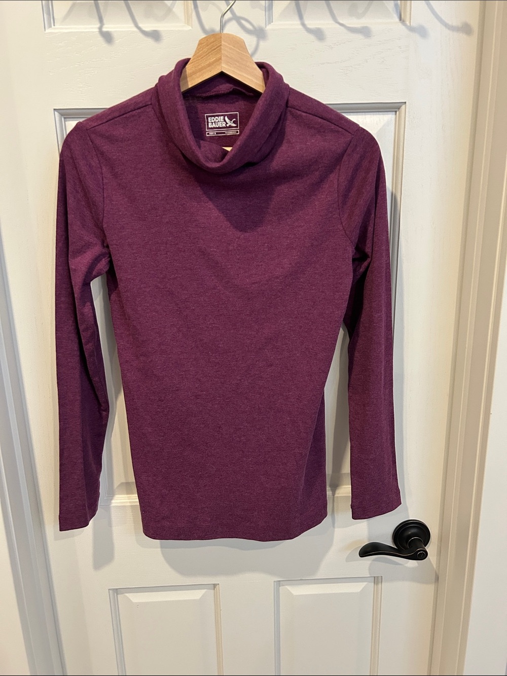 Eddie Bauer Plum Cowl Neck Sweater